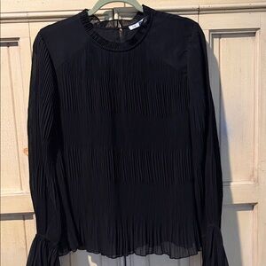 DR2 Black Pleated Blouse